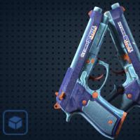 【平台担保 steam平台-CS2装备皮肤交易】双持贝瑞塔（StatTrak™） | 水枪冲击 (崭新出厂)【自动发货 0秒入库】