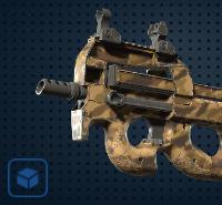 【平台担保 steam平台-CS2装备皮肤交易】P90 | 沙漠半调 (破损不堪)【自动发货 0秒入库】